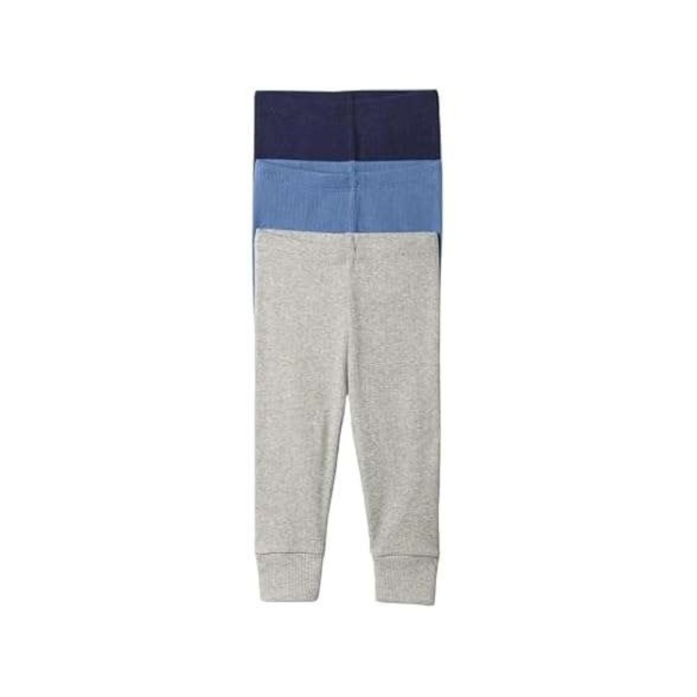 Baby Gap 3 Pack Ribbed Leggings Navy Blue Gray Pants 3-6 Months Infant Kids